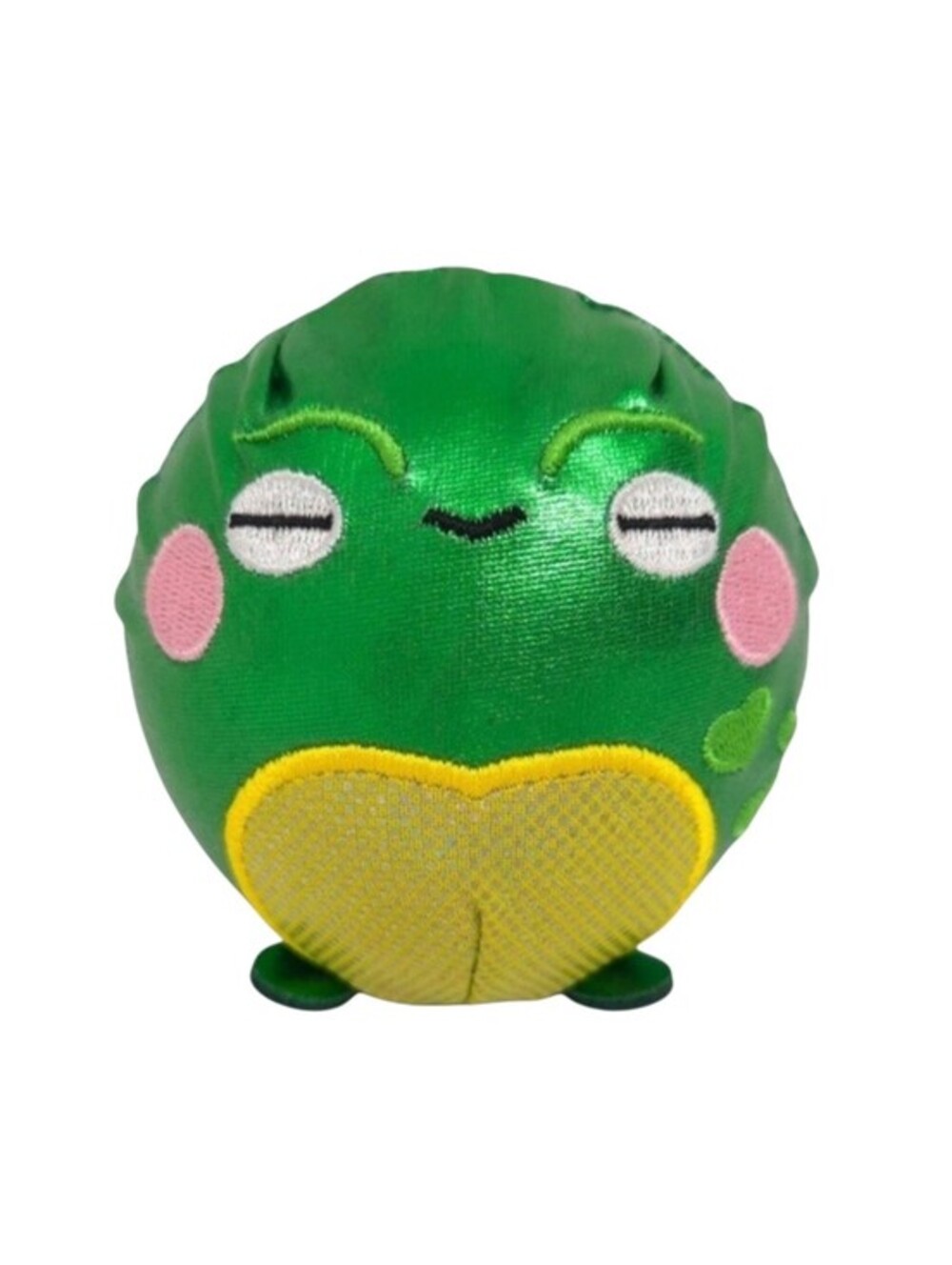 Squeezamals Rare 2018‎ Metallic Green Fred Frog Ball Stuffed Animal Plush Toy